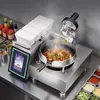 Máquina de Cozinha Totalmente Automática Semikron, Mesa Inteligente de IA Automática para Alimentação de Alimentos, Máquina de Arroz e Fritura por Agitação, Aquecimento a Gás e Eletromagnético