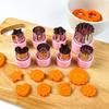 Fabricantes transfronterizos Protector de mano de PP Cortador de galletas de acero inoxidable Traje en caja Herramientas de corte de cocina Decoración de Bento Corte de melón y verduras