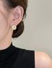 Moda Corea del Sur Aretes Camelia Diamante Lujo Ligero Combinable Alta Gama Aretes Nicho Combinables Aretes Exquisitos Aretes