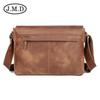 Jiameda europeu e americano retro couro genuíno homens Crossbody Bag Cowhide grande capacidade saco de ombro Messenger Bag Fábrica de origem