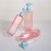 Fabricante Botella Cuadrada de Loción de 300ml 400ml 500ml Botella de Plástico PET Botella de Champú Sub-botella de Gel de Ducha