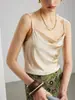 Camisola de Seda para Mujer 2026 Primavera/Verano Nuevo Versátil Color Sólido Ropa Interior para el Trabajo Top de Seda de Morera