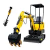 Exportado a Rusia Excavadora Ht10C de 1 Tonelada Fabricante Mini Excavadora Doméstica y Agrícola Mini Retroexcavadora de 1000 kg