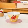 Serie Mickey de Disney Tazón Cónico Alto Color Bajo Esmalte Vajilla Tazón para Arroz Cerámica Regalo para Uso Doméstico Regalo de Cumpleaños