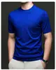Nuevas camisetas de cuello redondo para hombre, disponibles en múltiples colores para primavera y verano, estilo básico, adecuadas para uso casual y para ir al trabajo, color liso, manga corta y disponibles para pedidos mixtos