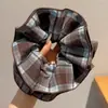 Scrunchie de malha grande estilo coreano para mulheres, acessório de cabelo estilo preguiçoso vintage, elástico para coque, enfeite de cabelo
