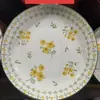 Tigelas e Pratos Impressos Estilo Ins com Cor sob o Esmalte Prato de Frutas 8 polegadas, Prato de Arroz, Prato de Sopa, Tigela, Prato, Louça Camélia, Cor sob o Esmalte