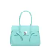 Bolso Jelly con Hebilla de Cierre de Nicho Coreano para Mujer, Bolso Tote de Verano para el Uso Diario, Bolso de Hombro de Gran Capacidad a la Moda para Mujer