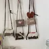 Bolsa de Algodão com Renda Floral Coreana 2026 Nova Bolsa com Enchimento de Algodão Colar Infantil Acessório de Pescoço Fofo Doce para Meninas