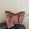 Bolso de mano portátil de gran capacidad para mujer, bolso de hombro de tela a la moda, versátil, para uso diario, primavera 2025