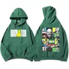 Sudadera con Estampado Gráfico, Manga Larga, Lana, Invierno, Con Capucha, Unisex, Corte Holgado