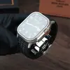 Adequado para Apple Watch Ultra3/2/1 Pulseira de Relógio Modificada Granada Verde Pulseira de Silicone de Alto Desempenho para Apple Watch
