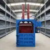 Prensa hidráulica vertical para latas de metal, prensa para trapos y bolsas tejidas de desecho, prensa pequeña para papel y cartón de desecho