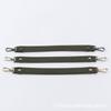 Bolsa en stock correa de hombro de cuero correa de hombro delgada un solo hombro de mano correa de hombro de cuero color sólido accesorios para bolsa nicho correa de hombro para bolsa de cuero