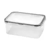 Recipientes de Silicone de Grau Alimentício com Vedação para Armazenamento de Alimentos Populares Transfronteiriços, Conjunto Quadrado e Redondo para Conservação de Alimentos na Geladeira