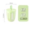 Taza de Fruta Portátil de Doble Capa con Tenedor, Gran Capacidad, Drenable, a Prueba de Fugas, Ideal para Picnic, Taza de Fruta para Ensalada que Mantiene la Frescura
