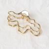 Advanced Sense Hollow Cloud Grab Clip Back Head Hair Shark Clip Pontail Grampo de Cabelo Simples Elegante Acessórios de Cabelo Clipe Feminino
