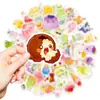 Nuevas Pegatinas de Verano Creativas y Frescas de 56 Piezas para Cruce de Fronteras para Botellas de Agua, Maletas, Tabletas, Patinetas, Pegatinas Decorativas Impermeables