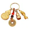 Amuleto de Buda con Forma de Calabaza de los Doce Signos del Zodíaco Llavero Giratorio para Coche Colgante de los Ocho Santos Patrones Calabaza de Dinero de los Cinco Emperadores Pixiu