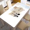 Tapete de mesa de vidro macio em PVC à prova d'água à prova de óleo toalha de mesa descartável tapete retangular para mesa de trabalho toalha de mesa isolante resistente a manchas tapete para mesa de centro