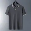 Camisa Polo de Comercio Exterior para Hombre, Nuevo Estilo de Verano, Color Sólido de Moda, Camiseta Polo de Manga Corta con Cuello Camisero Casual de Negocios Simple para Hombre