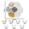 Set de tapones para los oídos multicolores, incluyendo cierres metálicos para pendientes, tapones de silicona antideslizantes y tapones transparentes; Materiales para accesorios de aretes DIY