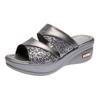 Sandalias de 43 yardas para mujer, verano, ropa de exterior, moda, nuevas, suela gruesa, tacón de cuña tipo muffin, sandalias de boca de pez para mujer, zapatos de madre