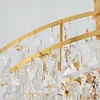 Luminária Pendente Rotativa Minimalista Moderna de Luxo Leve para Casa Sala de Estar, Sala de Jantar, Hotel, Aço Inoxidável, Comércio Transfronteiriço Lustre de Cristal