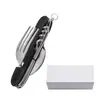 Set Multifuncional Desmontable de Seis Piezas: Cuchillo, Tenedor y Cuchara, Set Plegable de Cuchillo y Tenedor, Cuchillo Multifuncional, Cuchillo de Regalo