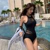 Biquíni Conservador 2023 Novo Cobertura da Barriga Slim Sexy Roupa de Banho Costas Nuas Peça Única Roupa de Banho Feminina Reunião Peito Pequeno