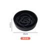 Comedero Lento para Mascotas Patrón de Rosa Plato de Alimentación Lenta Cerámico Anti-Vuelco para Gatos Recipiente para Perros Suministros para Mascotas Comida Lenta