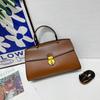 Bolsa Feminina Platinum Portátil Casual Transfronteiriça Nova Bolsa Kelly Textura Moda Urbana Temperamento Ombro Único Transversal Bolsa Feminina