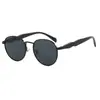 Gafas de Sol Metálicas Ovaladas Estilo Europeo y Americano Transfronterizas Nuevas 2026 para Mujer, Gafas de Sol de Moda y Versátiles para Conducir al por Mayor