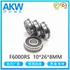 Rodamiento de Bolas de Ranura Profunda F6000Rs 10*26*8mm con Brida y Anillo de Retención