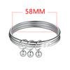 Pulsera de Transmisión en Vivo de Tiktok Tres Vidas Tres Mundos para Mujer, Pulsera Sólida Cerrada de Moda Simple, Brazalete, Precio de Fábrica al por Mayor