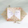 Cartão de Saudação Bênção de Casamento Estilo Europeu Cartão de Convite para Festa de Festival Cartão de Convite com Renda Cortada a Laser Em Estoque