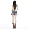 Shorts Jeans Bordados Laranja Jovem #Temperamento Moda Garota Apimentada Feminino Cintura Baixa Emagrecedor Levanta Bumbum Sexy Versátil Hot Pants