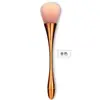 Cepillo para Polvo de Cintura Pequeña Brocha de Cerdas Suaves para Maquillaje Cabeza Grande Cepillo Limpiador de Espejo Brocha para Polvo Brocha para Rubor Set de Herramientas de Maquillaje