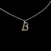 Collar de letras femenino europeo y americano ins collar de circonitas de oro de 18k diseño nicho cadena clavicular temperamento simple cadena de suéter