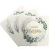 Hoja Tropical Papel Suministros para Fiestas Fiesta Fiesta Servilletas Transfronterizo Amazon Nuevo Estilo Creativo Arreglo Creativo