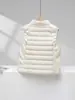 Jaqueta de plumas leve feminina para yoga gola alta acolchoado em sarja 90% plumas corte slim zíper outono e inverno novo casaco quente