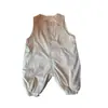 Pantalones con peto y cremallera sin mangas a prueba de tres usos para niños y niñas Ropa exterior Pantalones Moda Casual Otoño e Invierno Mono con forro polar