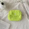 Bolsa para Monedas de Felpa Color Macarrón con Cierre de Broche Portátil Estudiante Porta Tarjetas Porta Identificación Linda Mini Bolsa de Almacenamiento