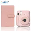 Adecuado para Cámara Instantánea Mini11, Álbum de Fotos Sencillo con Patrón Tejido de 3 Pulgadas para 96 Fotos, Portatarjetas de Visita, Carpeta de Almacenamiento de Fotos de Gran Capacidad