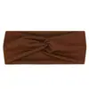Diadema elástica cruzada de una sola capa europea y americana, unisex, adecuada para yoga y deportes, absorbente de sudor, elegante y versátil