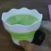 Direto da fábrica mini dobrável de mesa copo para lavar pincel portátil multifuncional pequeno cilindro de água para pintura balde de água para pincel de arte