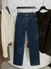 Calça Jeans Yuran 26 Estilo Novo de Primavera Antecipada Algodão Orgânico Turco Zimbabwe Micro-Cônica Reta com Barra Dobrada Comprimento Total