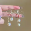 Brincos de Laço com Pérolas, Brincos Elegantes e Versáteis para Senhora, Únicos e Modernos, Brincos Femininos Exquisitos e Personalizados para Atacado