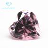A NOSOTROS. Material Calidad 9A Forma de Corazón Rosa Claro Taladro de Alto Carbono Piedra Desnuda Placa Triturada Corte Taladro Rosa Claro en Forma de Corazón Circonita