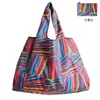 En Stock Bolso de Almacenamiento de Tela Oxford Encriptada Ecológico Portátil Plegable Bolsa de Compras para Supermercado Bolso Tote para Mujer Bolso de Mano para Regalo
